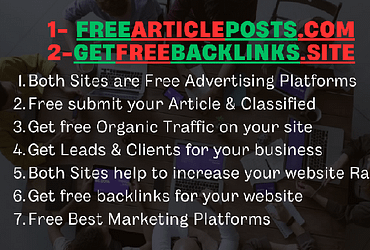 Get free High DA Articles Backlinks