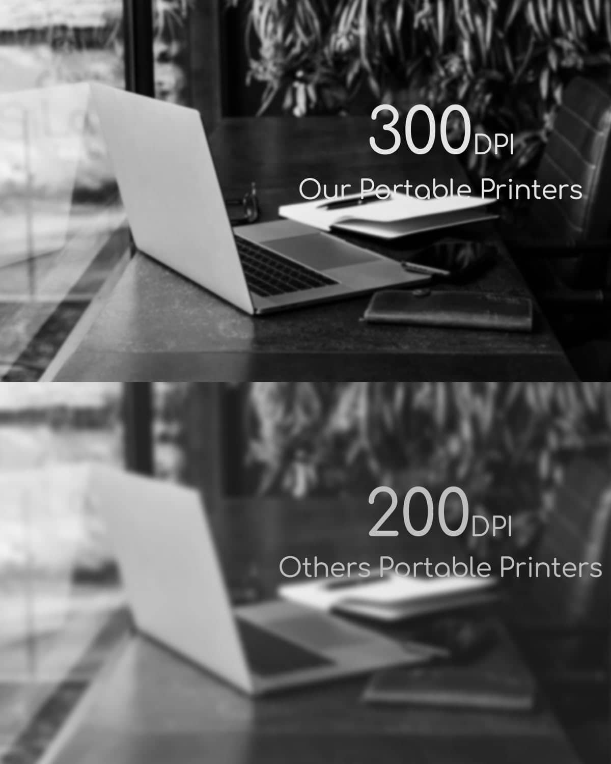 Portable Wireless Printer – Inkless Thermal Bluetooth Printer for Travel