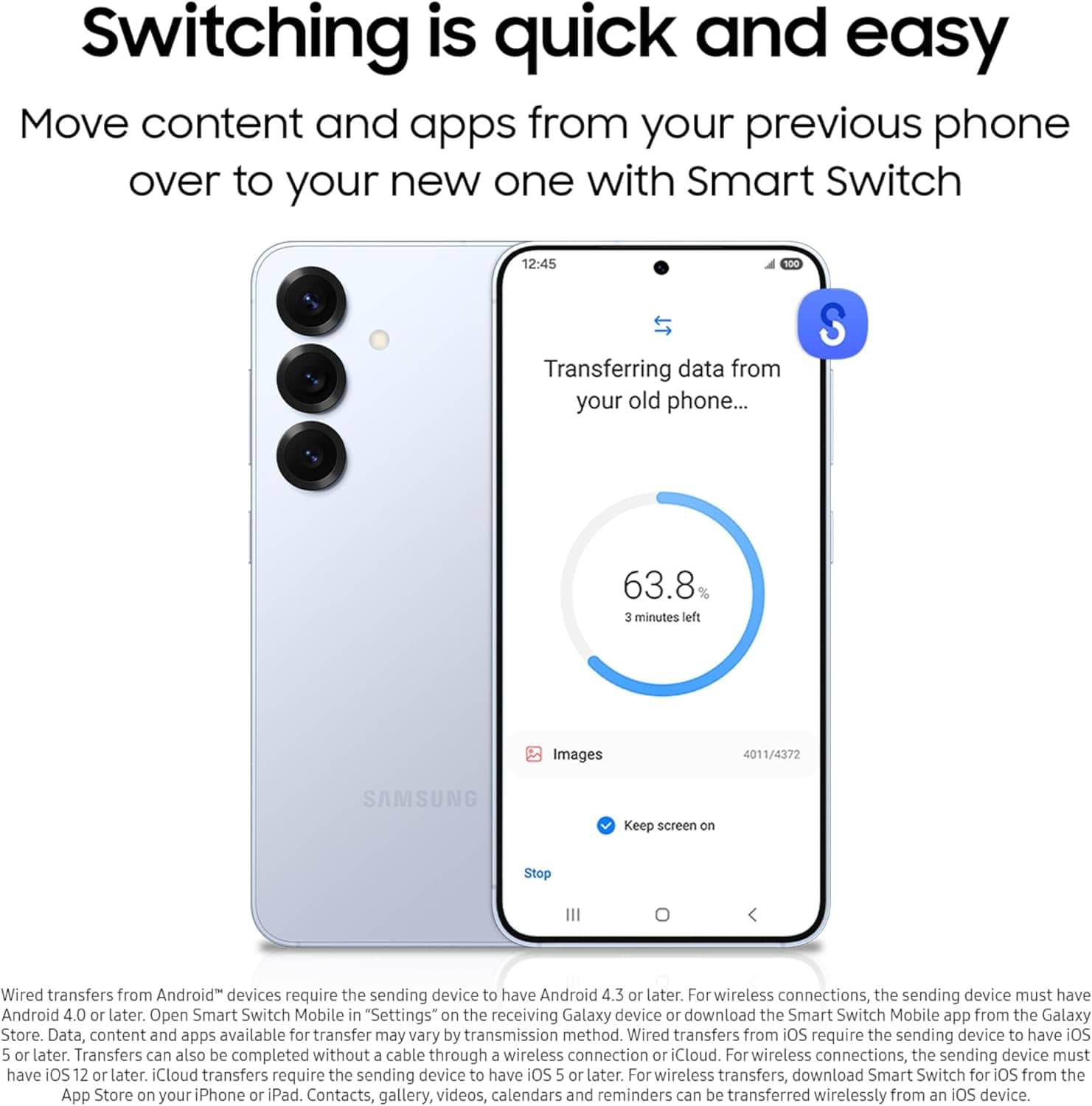Samsung Galaxy S25 – 128GB AI-Powered Unlocked Smartphone in Silver Shadow