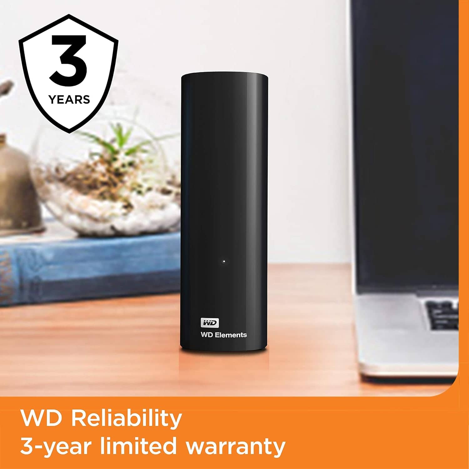 WD 20TB Elements Desktop External Hard Drive – USB 3.0 Plug-and-Play Storage